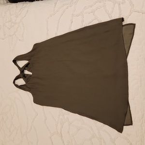 TROUVE dress army green size S